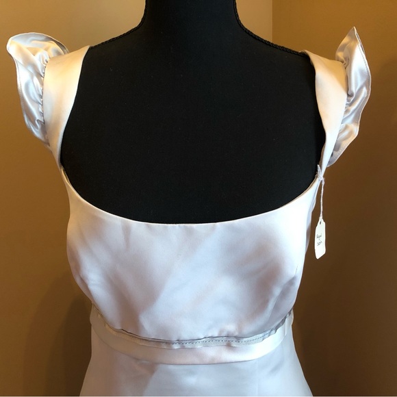 NWT - Vera Wang Formal Dress in Silver - Picture 2 of 9